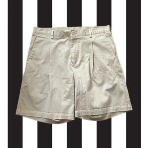 Nike Shorts Mens 36X9 Khaki Beige Casual Club Chino Swoosh Logo Golf